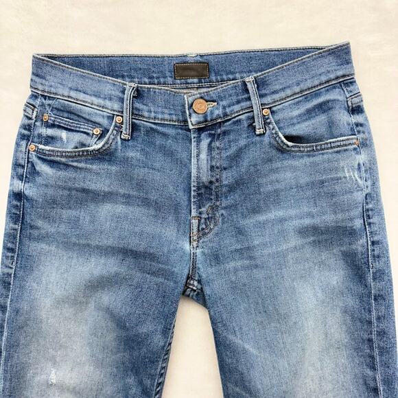 MOTHER Denim Jeans The Dropout Lost And Found Medium Wash Womens Size 26 - Picture 3 of 13